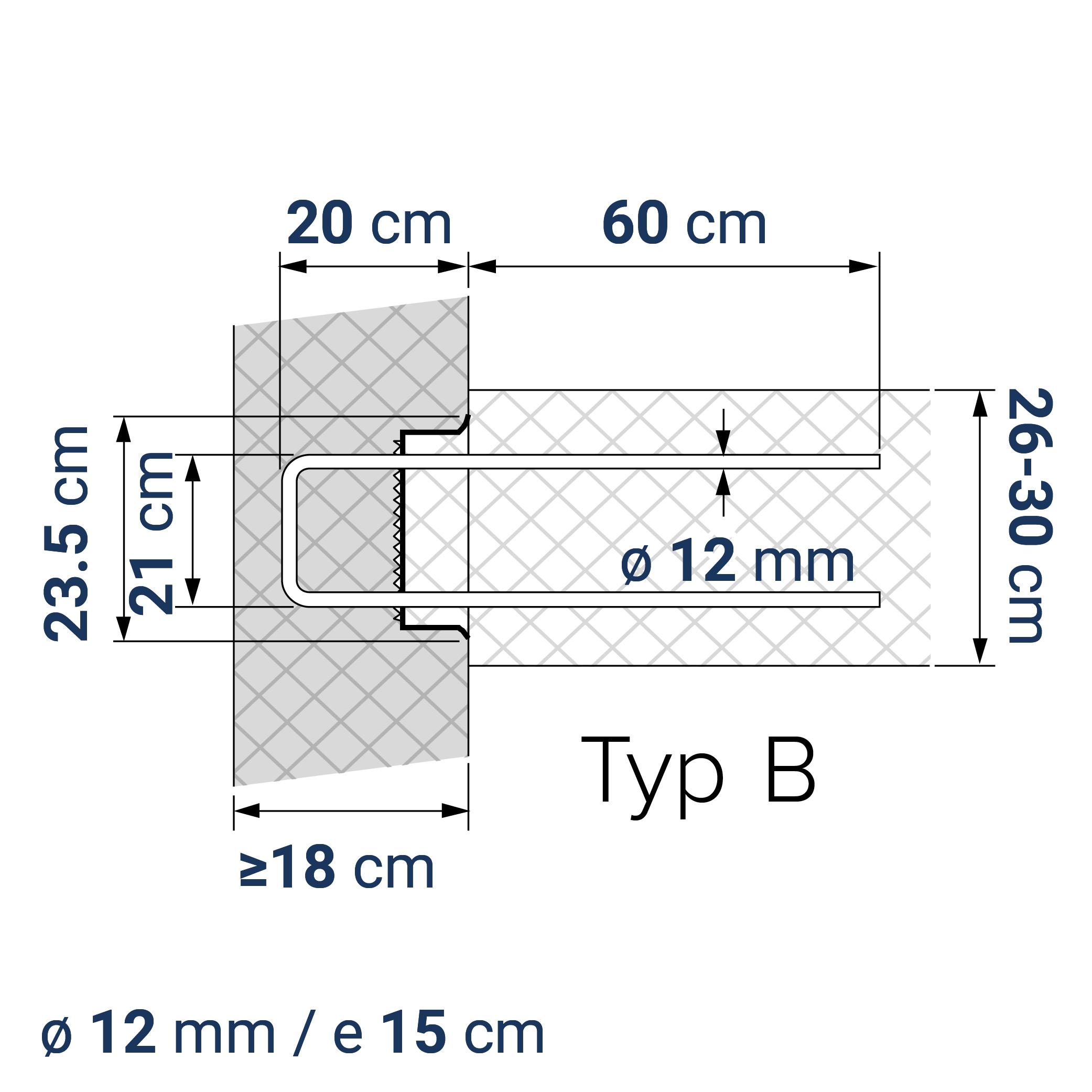 A400110244 7640425413479 BE-BOX® Bewehrungsbox Position Q / L 244 | B-21-12/15-h20-lb60 | 125 cm | 12.16 kg/m